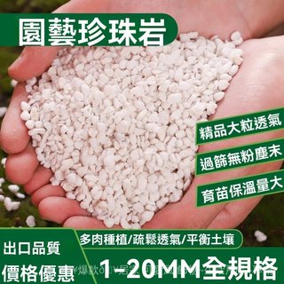 珍珠巖 園藝珍珠巖 多肉介質 珍珠石 土壤改良 園藝配土 硬質珍珠巖顆粒蘭花植料花用髮根無土栽培多孔硬度高瀝水透氣鋪麵