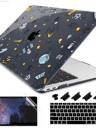 新店特惠 ♞,♘4件套 滿天星星空宇宙繁星列印殼 MacBook Pro保護殼 Air 13 14英吋 M4 M3晶片