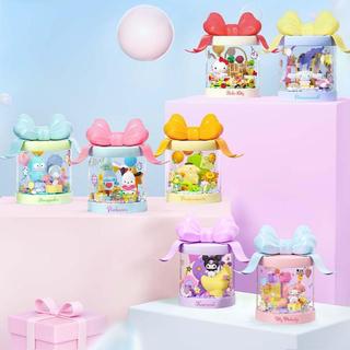 正版 三麗鷗 Hello Kitty 積木盲盒 女童拼裝玩具 益智積木公仔 生日禮物 隨機款式 拼裝盲盒 盒玩