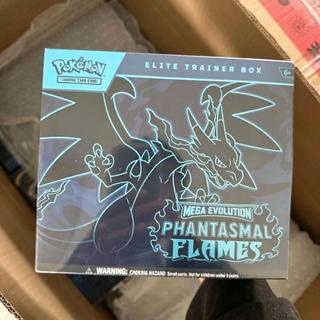 🌟新品推薦 PTCG 美版 Mega Evolution 噴火龍 ETB 精英訓練家盒 正版寶可夢卡牌收藏盒 收藏穀子