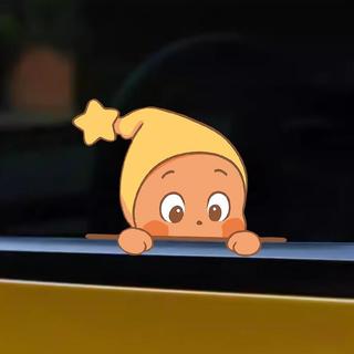 🔥台灣出貨🔥星星人 Twinkle Twinkle 汽車貼紙 可愛車貼 玩偶貼紙 機車貼紙 劃痕遮蓋 電動車裝飾 防