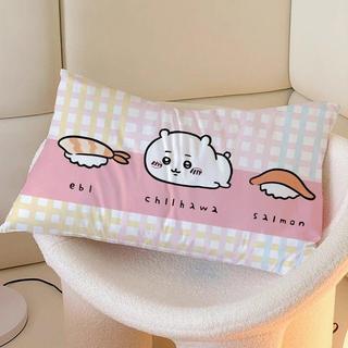 💕臺灣出貨💕伊卡烏薩奇吉伊卡哇冰絲枕套卡通枕套枕芯宿舍Chiikawa枕頭套兒童