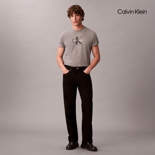 【Calvin Klein】 CK Monogram 圓領 T 恤 灰色