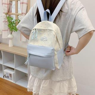 🎒星星後背包 女生雙肩包 韓系書包 輕便後背包 學生書包 國中高中書包 森系百搭背包 休閒後背包 校園書包 通勤背包