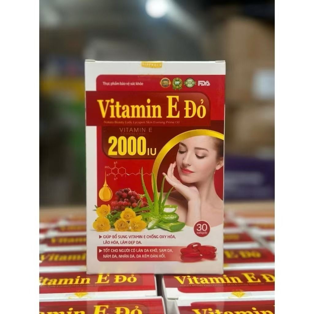 💖小八美妝💖越南 Vitamin E 2000 giup da cang bong sang min tre hoa