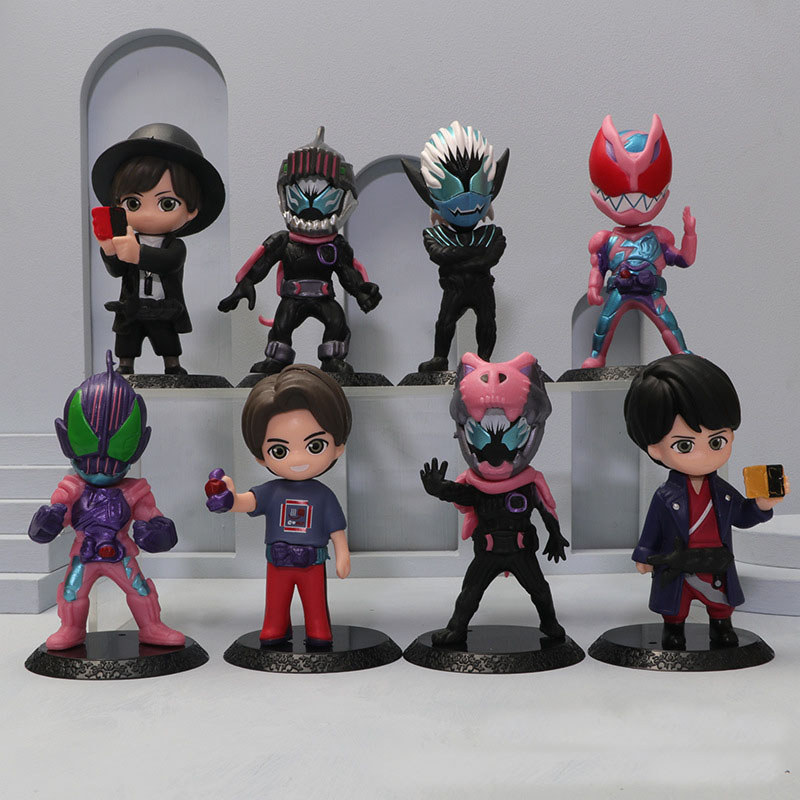 8 件裝假面騎士 GAVV GEATS 特效假面騎士 Φ 的假面騎士旋風小丑積木可動人偶