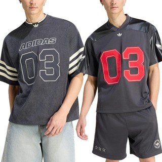 ADIDAS 男 FB JERSEY 圓領T(短)-KU9192/9215