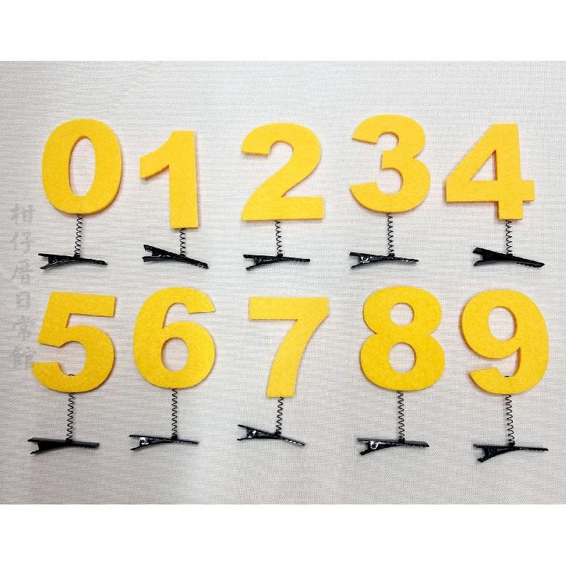 🍊台北出貨🍊Orange 可開發票 新款數字髮夾搞怪賣萌求關注頭飾追星節日派對表演裝飾鴨嘴夾發飾