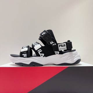 FILA CONFIDANTE 男女款 黑色 魔鬼氈 安全扣 休閒鞋 涼鞋 4-S324Z-001