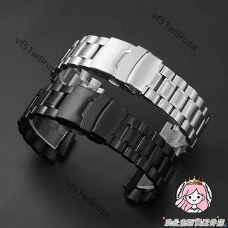適配凸口不鏽鋼手錶帶天美時Timex潮汐 T2N720 T2N721精鋼錶鏈男專用24mm*16mm