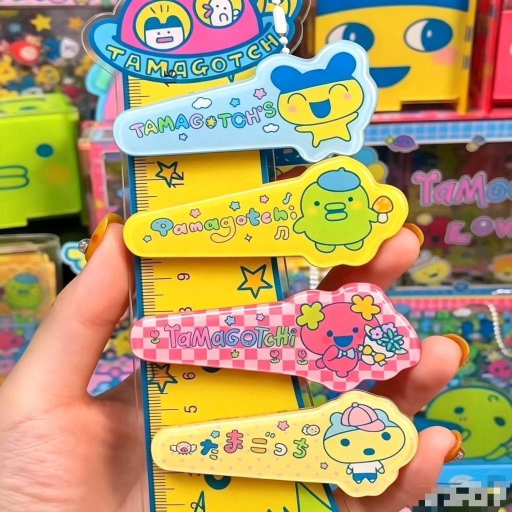 💖臺灣出貨💖 塔麻可吉周邊 電子雞周邊 復古電子寵物 塔麻可吉卡通髮夾少女心劉海夾ins風學生側邊夾碎髮夾可愛鴨嘴夾
