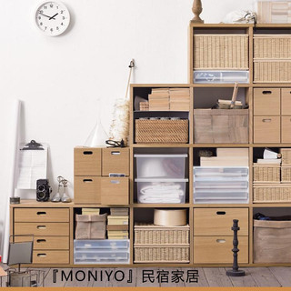 【現貨+預售】日式原木自由組合格子櫃 開放格櫃展示架 日式櫻桃木MUJI自由組合兒童書櫃實木收納櫃格子架隔斷書架置物架