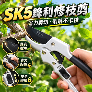 園藝修枝剪 園藝修枝剪刀【SK5高碳鋼】多功能滑輪樹枝剪 工具剪刀 滑輪省力 果枝剪 園林剪 園藝剪樹刀 樹剪 果剪