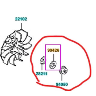 GP125/ G3/ V 2（前普利墊片+華司+螺帽）$159