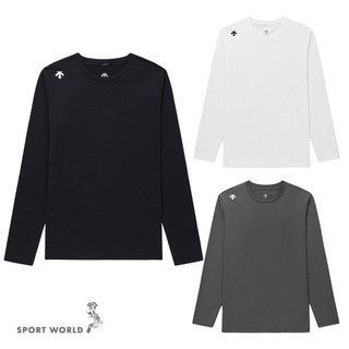 Descente 迪桑特 長袖上衣 男裝 快乾 防曬 SQ323UTL72-BLK0/WHT0/CHC0