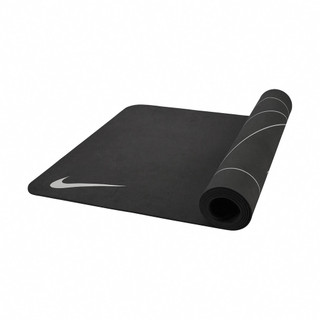 Nike 瑜珈墊 YOGA 黑 雙面 厚度4MM 防滑 輕量 易攜 附收納 [ACS] N100751701-2OS