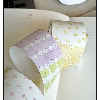 【mobisu】韓Maison de Summer．Spring Floral 4cm和紙膠帶 整捲