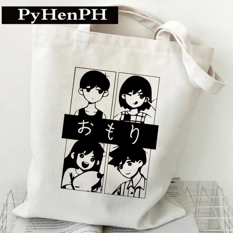 Omori Canvas Tote Bag 學院風遊戲周邊學生單肩手提帆布袋托特包
