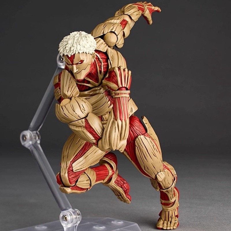 可動進擊的巨人 可動鎧之巨人萊納布朗 山口鎧之巨人 轉輪科技系列 驚奇山口鎧之巨人 萊納布朗 可動手辦公仔模型