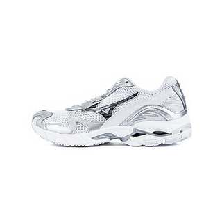 Mizuno 美津濃 Wave Rider 10 D1GA261D05 男 休閒鞋 復古 流行 白 銀