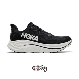 Hoka One One Clifton 10 黑白 緹花針織 耐磨抓地 緩震輕量 厚底 男女 1162030BWHT