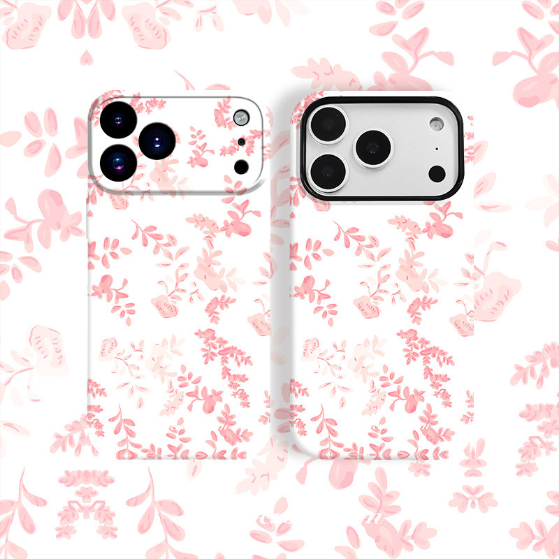 ZX甄選✨17手機殼 適用iPhone17手機殻新款粉色花海蘋果oppo華為vivo小米17磨砂菲林