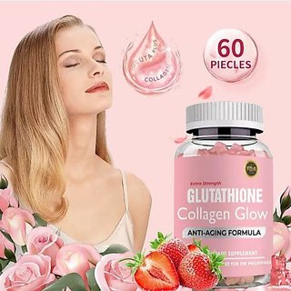 ✨台灣熱銷款✨Glutathione Collagen Glow Anti-aging 60粒