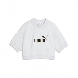 Puma 微短版上衣 Women Elevated ESS 灰 短袖 寬鬆 Rose著用 636645-05 [ACS]