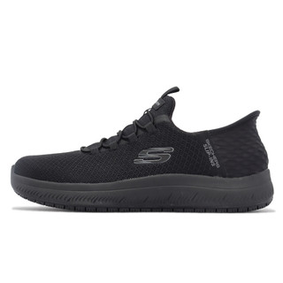 Skechers 工作鞋 Summits SR-Enslee 黑 寬楦 抗滑 女鞋 [ACS] 108144WBBK