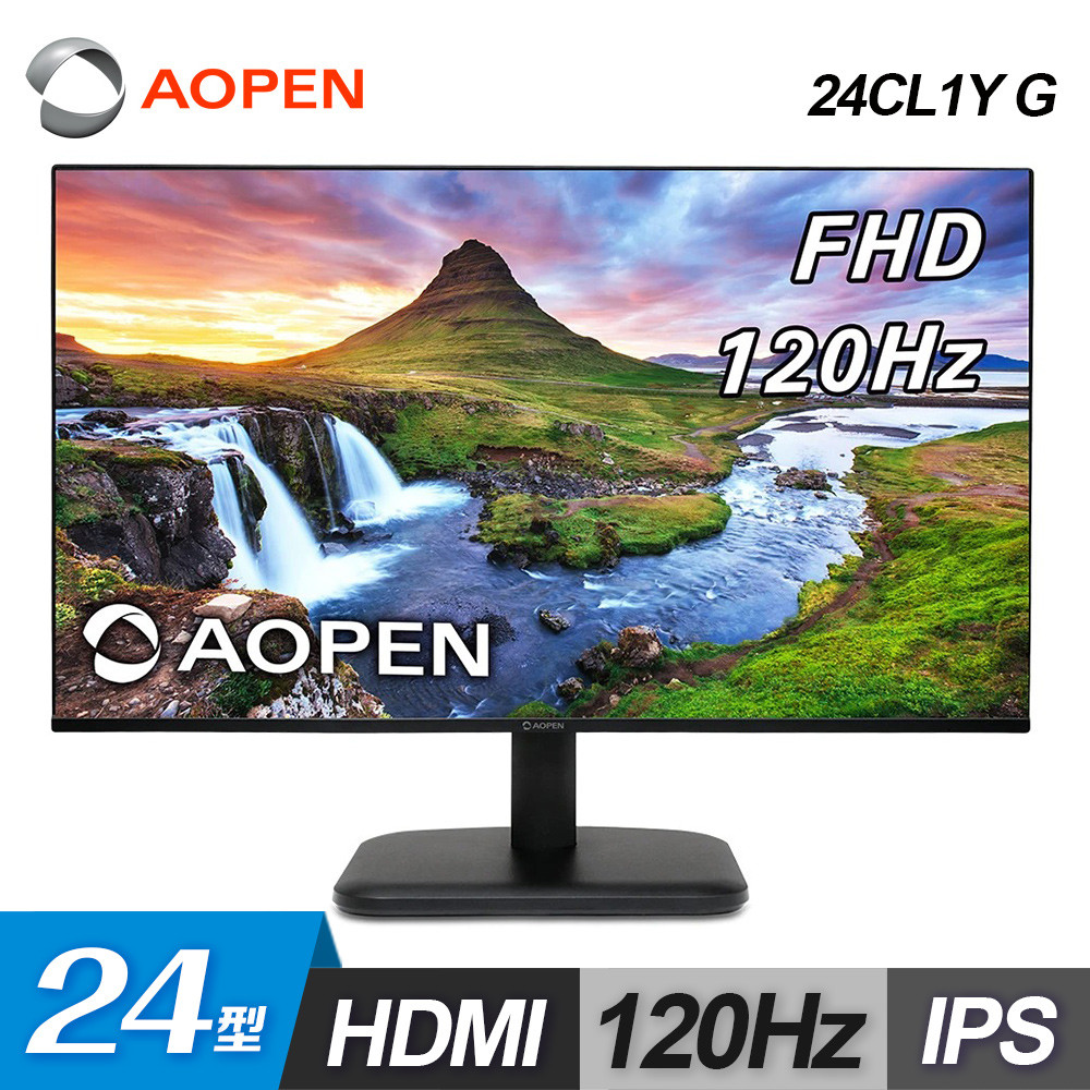 【Aopen 建碁】24CL1Y G 24型 120Hz IPS 護眼螢幕