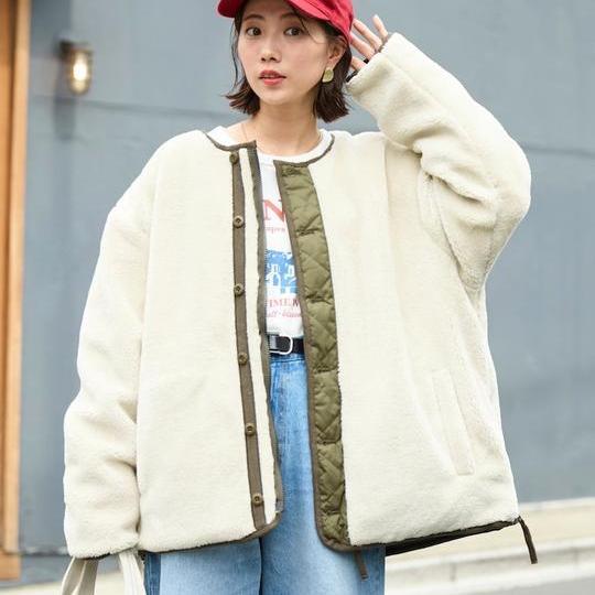 FREAK'S STORE TAION雙面可穿菱格棉服