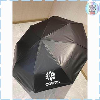 💕臺灣出貨💕cortis周邊雨傘 全自動雨傘 CORTIS黑白晴雨傘追星應援周邊便攜三折全自動黑膠遮陽傘 晴雨兩用傘