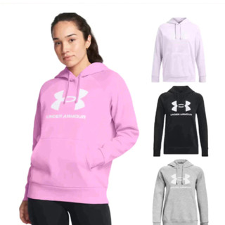 【UNDER ARMOUR】UA 女 Rival Fleece Big Logo 長袖帽T 多款任選