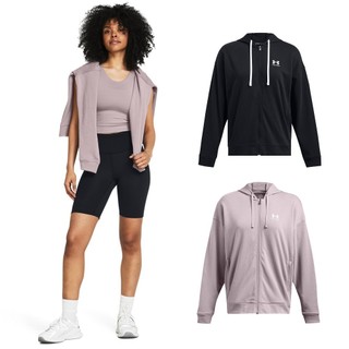 【UNDER ARMOUR】UA 女 Rival Terry OS 連帽外套 多款任選