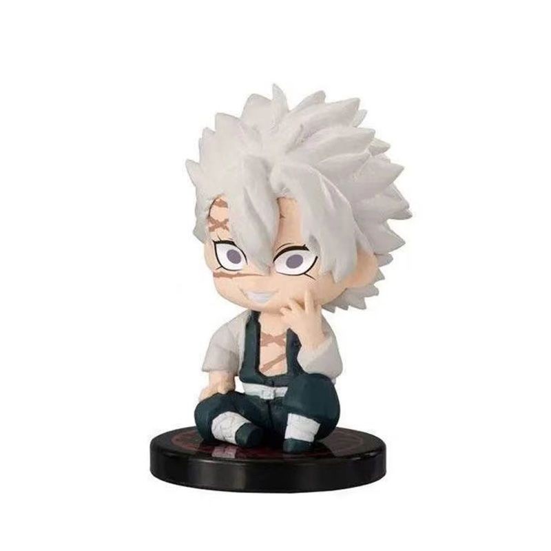 🛒有貨在臺🛒坐姿鬼滅之刃不死川實彌不死川玄彌不死川兄弟扭蛋擺件手辦袋裝