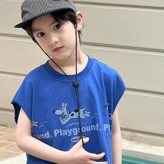 Mimo⭐純棉夏季印花無袖背心男童童裝坎肩T恤