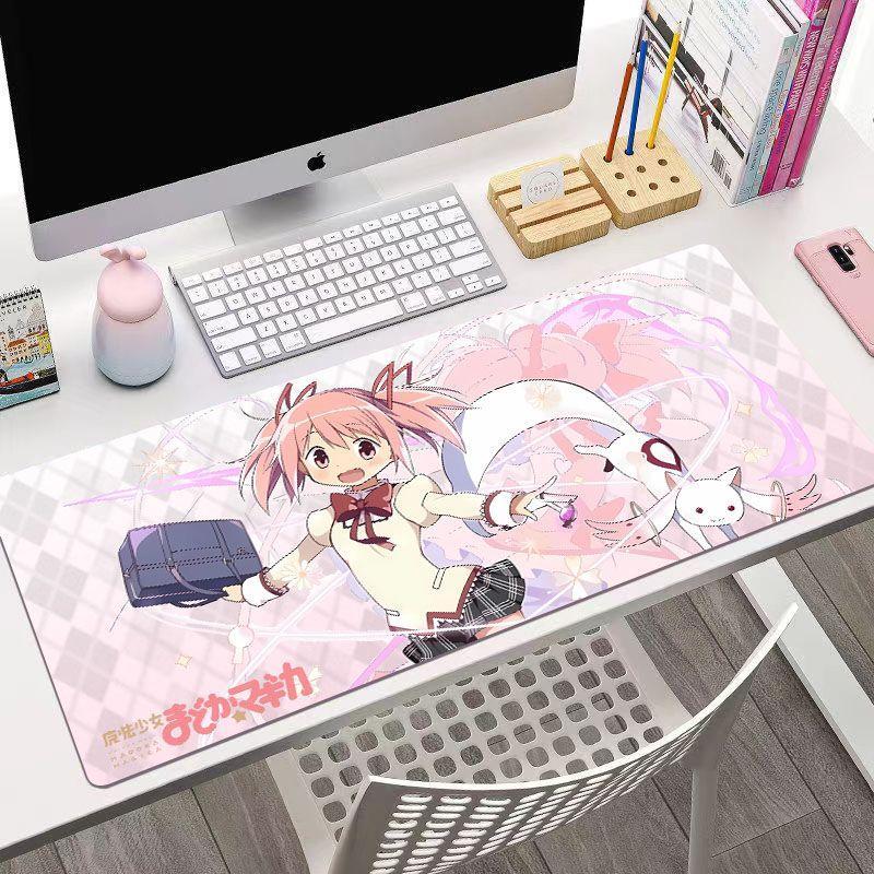 ✨臺灣出貨✨魔法少女小圓 周邊 魔法少女小圓滑鼠墊 鹿目圓鼠標墊 曉美焰鼠標墊 鹿目圓鍵盤墊 桌墊 護腕墊 超大號滑鼠墊