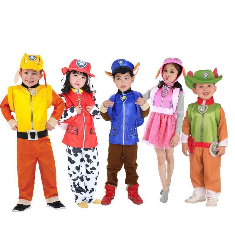 🔥在台寄出🔥兒童服裝演出COS服兒童節汪汪隊幼兒表演衣服阿奇毛毛天天灰灰 汪汪隊cos 汪汪隊服裝 汪汪隊表演服