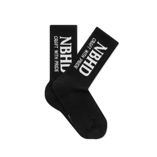 NEIGHBORHOOD LOGO SOCKS 長襪 黑色