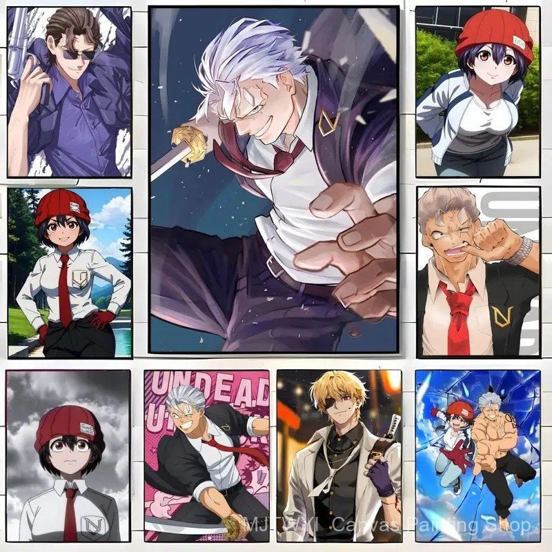 RAGX 動漫 U-Undead Unluck 海報自粘藝術防水紙貼紙咖啡屋酒吧房間牆壁裝飾
