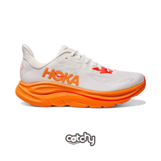 Hoka One One Clifton 10 橘白 緹花針織 耐磨抓地 緩震輕量 厚底 男女 1162031FGZ