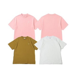 Nike Solo Swoosh Tee 刺繡小勾重磅短袖 白/棕/粉 DA0321【SPLY】
