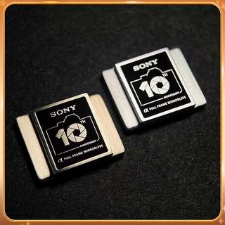 台現🛒 索尼Alpha十週年相機熱靴蓋 金屬黃銅防塵蓋 適用Sony A7M2／A7M3／A7M4 無反相機裝飾