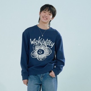 Wacky WiLLy Big LILY圓領大學T 海軍藍(UNI圓領上衣 WA2501CR12NA)