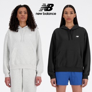 【New Balance】 NB 長袖連帽衛衣 女性 淺灰/黑任選 WT41507AHH/WT41507BK