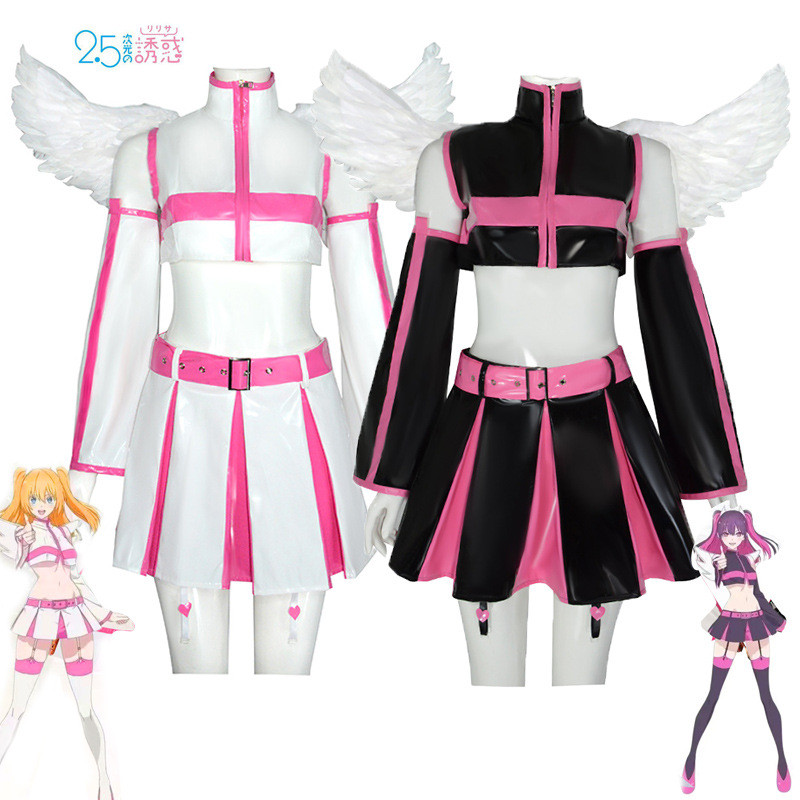 🎁好物推薦👉 女子製服 可愛cos服裝 正統 次元誘惑cosplay橘美花莉天乃莉莉二次元套裝變身天使