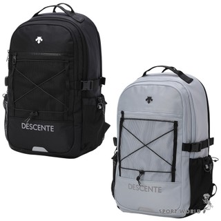 Descente 迪桑特 後背包 筆電隔層 防水 安全哨 SR123UBP13-BLK0/SR123UBP13-GRY0
