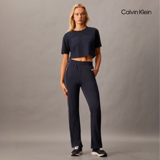 【Calvin Klein】 CK Sport Icon 經編喇叭運動褲 黑色