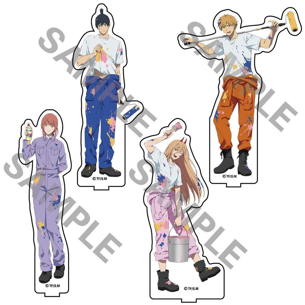 限時下殺✨Chainsaw Man 立牌 電鋸人壓克力立牌 電鋸人周邊擺件 原創油漆工電鋸人動漫周邊立牌 電次瑪奇瑪