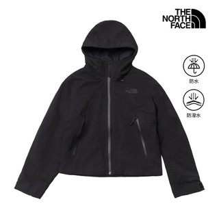 The North Face北面女款黑色DRYVENT防水連帽外套｜8KQBJK3